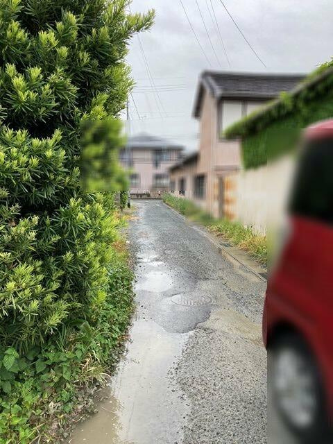 売地　豊橋市下地町字橋口の前面道路含む現地写真|前面道路