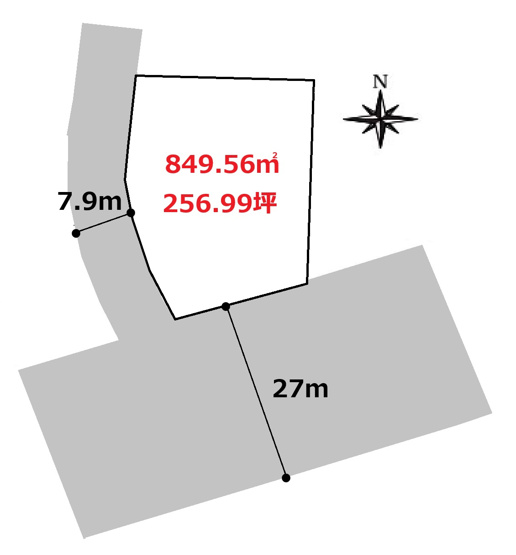 【土地図】 | 前橋市六供町売地