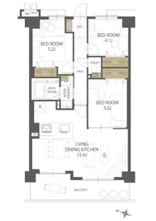 【間取り】桂グリーンマンション 
