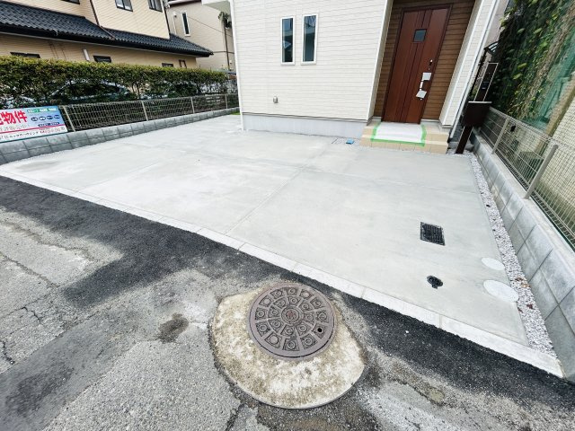 新築　前橋市城東町2期　Heartful Town　１号棟の駐車場|現地写真　駐車スペースは並列2～3台分可能です！
