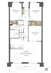 【間取り】ルネス皆春 