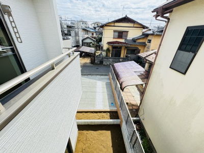 【展望】 | 市川市若宮３丁目新築戸建【若宮小学校：5分】 | バルコニーより道路側眺望