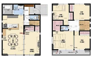 【間取り】 | 坂戸市関間4丁目　新築分譲　東武東上線『若葉駅』徒歩7分　【南小学区】