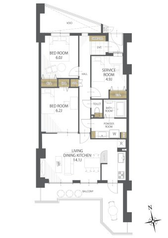 朝日プラザ高槻ウエスト・ヒルズＡ棟の画像