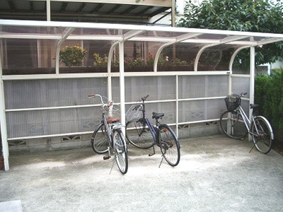 【その他共用部分】 | ジュネス桜台　※6/26退去 | 屋根付きの駐輪場で雨の日も安心です☆