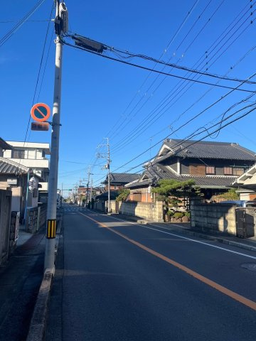堺市南区檜尾　太陽光発電　駐車3台可能の前面道路含む現地写真