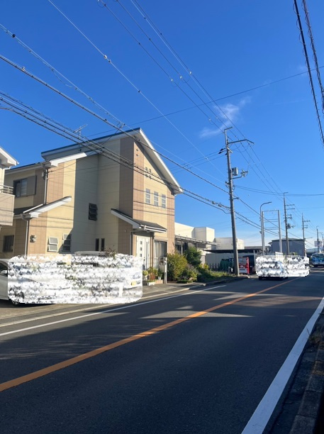 堺市南区檜尾　太陽光発電　駐車3台可能の前面道路含む現地写真