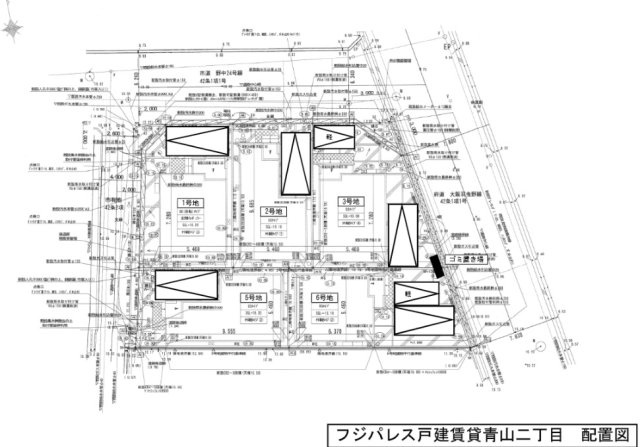 フジパレス戸建賃貸青山二丁目の区画図