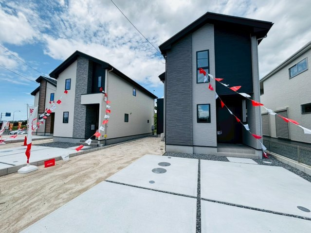 ケイアイエルデ／菊池郡大津町１期／１号棟の外観|完成済みの物件！即案内可能です！当日内覧・夜間の内覧OK！