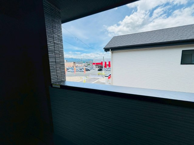 ケイアイエルデ／菊池郡大津町１期／１号棟のバルコニー|完成済みの物件です！即案内可能です！当日内覧・夜間の内覧OK！