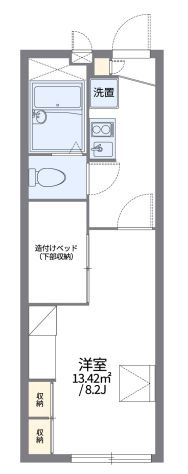 レオパレスアンジュの間取り|家具家電付き♪