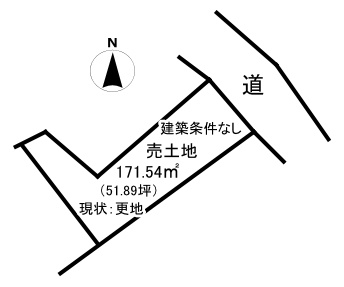 売土地　安中三丁目の土地図|静かな環境です。