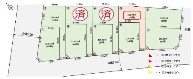 入間市下藤沢2丁目・全10棟　新築一戸建　5号棟の区画図|【全10棟・5号棟】カースぺース縦列2台分。