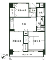 越中島三丁目ハイツ１号棟の画像