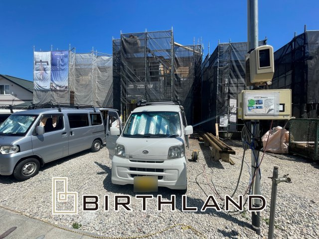 新築戸建・建売　会津若松市藤原二丁目　GRAFARE　全3棟の外観|＜2号棟＞完成までは同ビルダー完成物件でのご案内も可能です！お気軽にお問い合わせください！