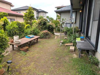 【庭】 | 東金市藤下飛地　二世帯中古戸建 | セキスイハウス施工軽量鉄骨2世帯住宅7SLDK　敷地約86坪 駐車3台可 IHクッキングヒーター　