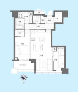【間取り】 | 白金ザ・スカイE棟