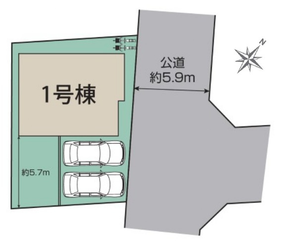 ブルーミングガーデン愛知郡東郷町兵庫4丁目2期　全棟　新築戸建の区画図