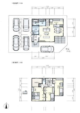西四ツ谷　住宅用地の参考プラン|分割した場合のB区画参考プラン(建物想定価格2092万円)