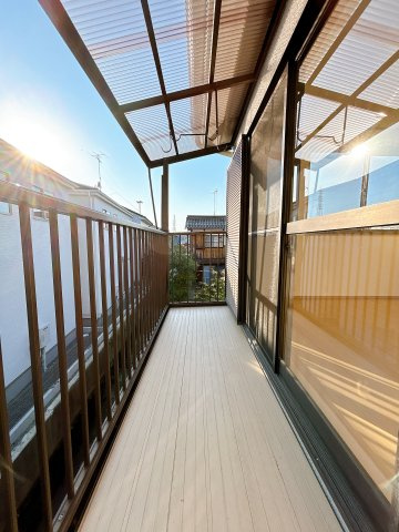 草津市青地町のバルコニー