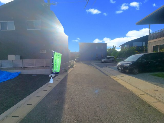 熊本市南区並建町第3-1棟（1号棟）の前面道路含む現地写真|前面道路です。
