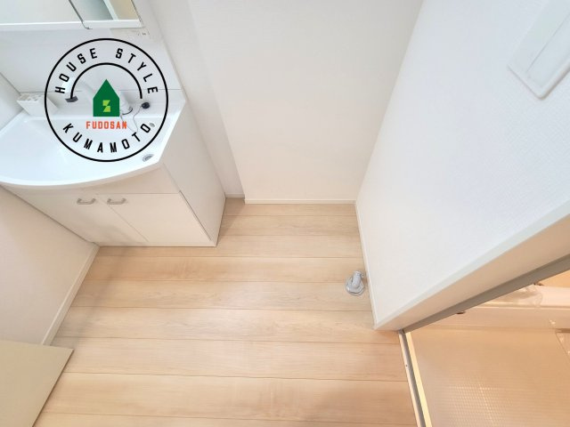 熊本市南区並建町第3-1棟（1号棟）のランドリースペース|ランドリースペースは広さもたっぷり。