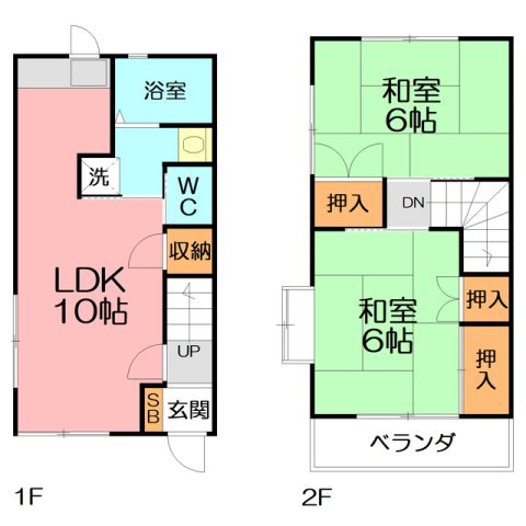【間取り】 | メゾンロープ飯田岡