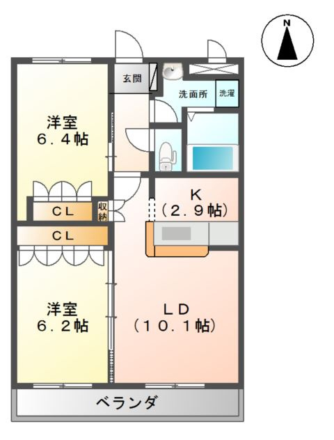 フォレストヴィラ本江の間取り