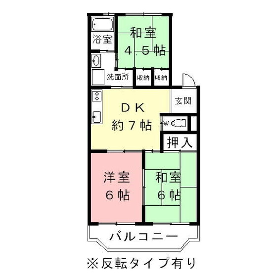 ダイヤマンションの間取り