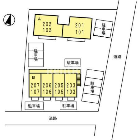 セジュール高畑 Ｂのエントランス