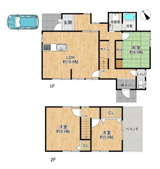 【間取り】 | 明石市魚住町長坂寺　中古戸建