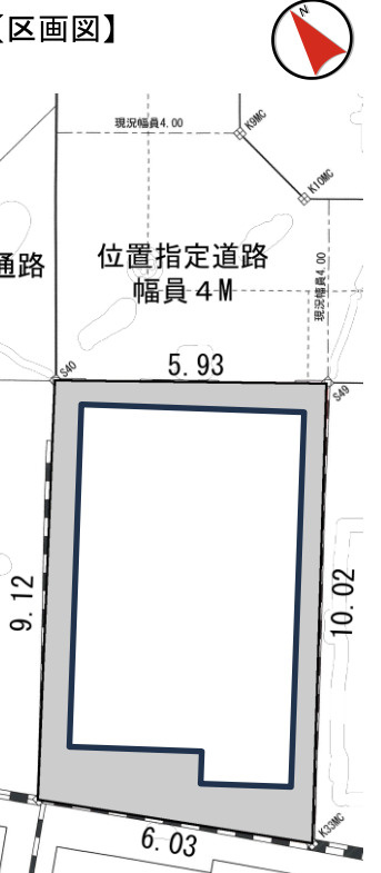 【仲介手数料無料】所沢市上安松全１棟　所沢市の新築住宅なら西武ハウジングの区画図