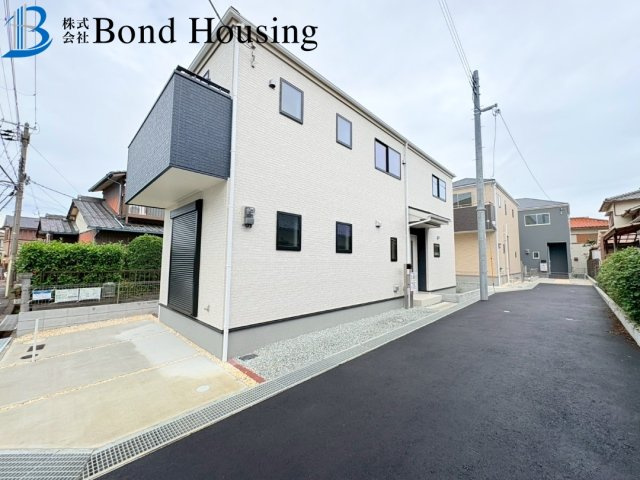 長期優良住宅　錦が丘1丁目　新築３区画　1号棟の前面道路含む現地写真