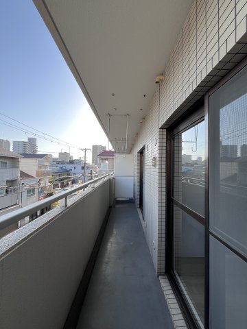 グレース南住吉のバルコニー