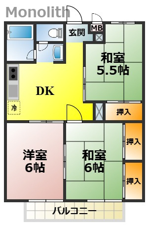モアクレスト綾園の間取り