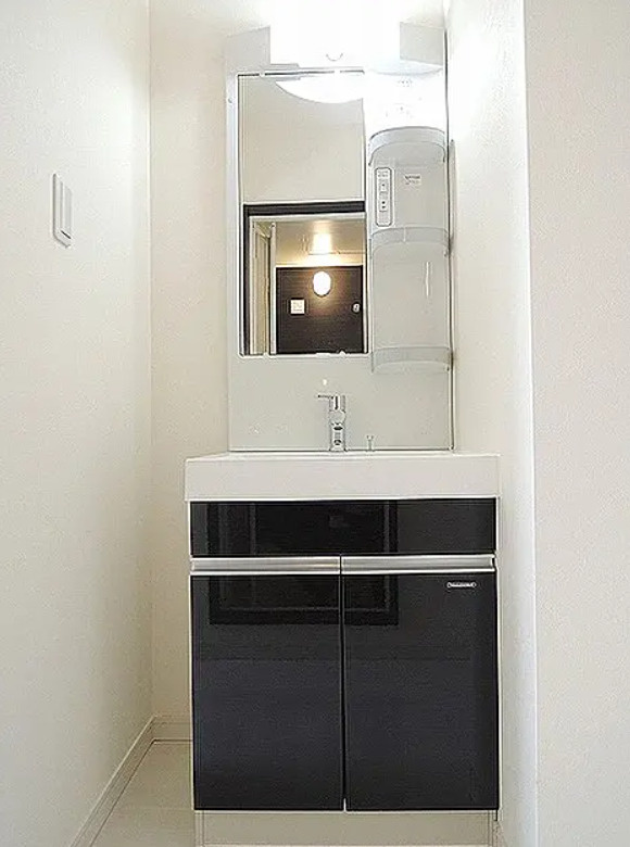 福岡市東区千早1丁目　１棟売りアパート　投資／収益物件の独立洗面台