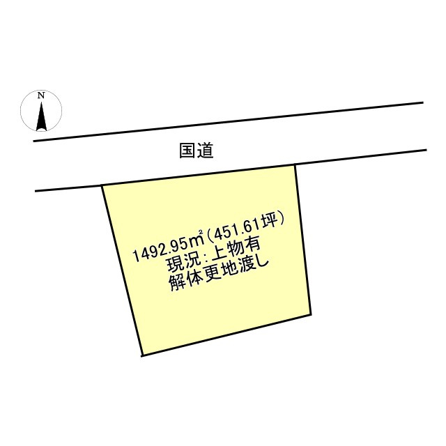 西条市洲之内甲　売土地の土地図