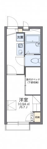 レオパレス堀田の間取り