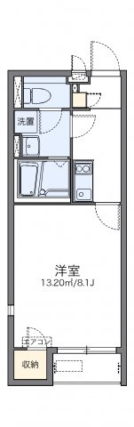 三木市志染町中自由が丘３丁目のアパートの間取り|代表的な間取のため実際の間取とは異なる場合があります