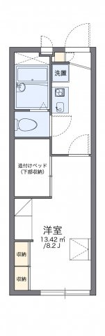 レオパレスサン　シーロの間取り