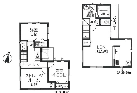 【間取り】 | 陽の光をたっぷりと浴びながら気持ち良く生活が出来ます。夢のマイホーム、夢ではなく実現出来ます！見学・ご相談等、お気軽にご連絡下さい。
