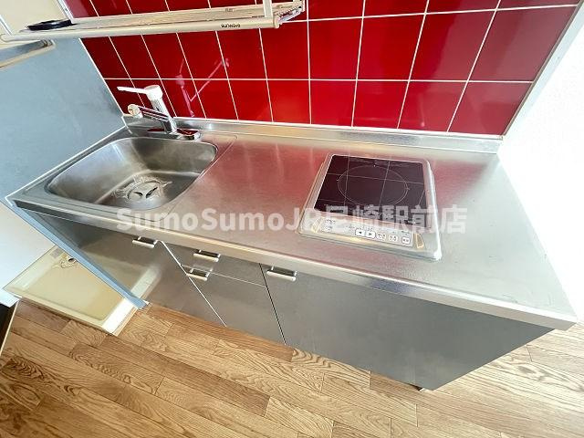 園田手良向第2マンションのキッチン|お料理しやすいキッチンです