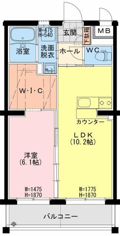メゾン　アバントの間取り