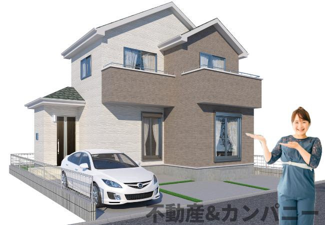 ハートフルタウン北吉田　新築分譲戸建　の外観|外観パースです