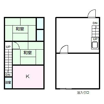 竜美南　内藤様貸店舗の間取り