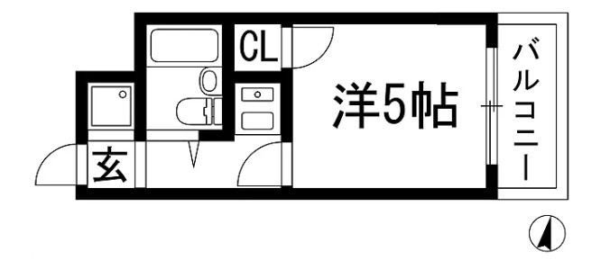 大阪府箕面市瀬川4丁目　１棟収益マンション　投資・収益物件の間取り