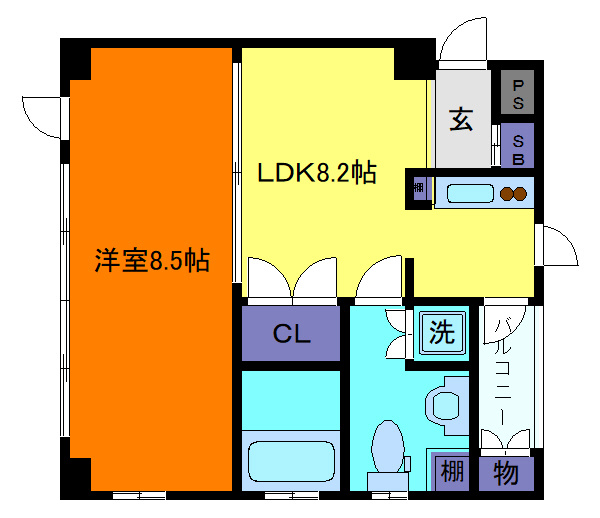 レグルス甲南山手の間取り