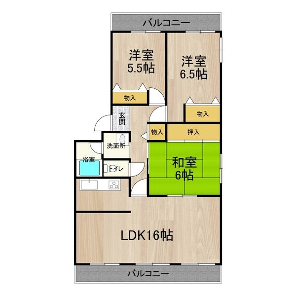 フェルザ西宮の間取り