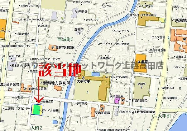 ピアハイム高田の地図|位置図