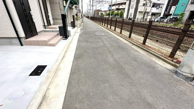 堺市堺区北向陽町　新築戸建　の前面道路含む現地写真